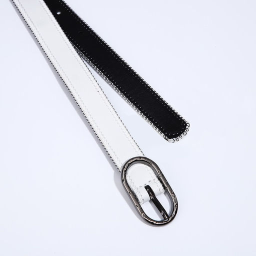 Ремень женский, ширина 2,4 см, пряжка металл, цвет белый - Simaland фото 2