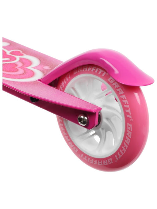 Самокат городской GRAFFITI Comfort 120, складной, колёса PU 120 мм, ABEC 7 Carbon