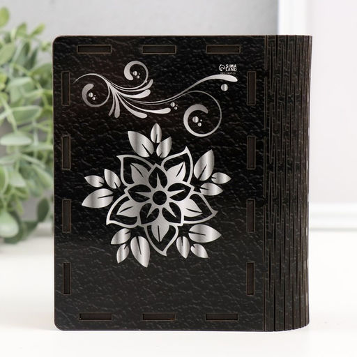 Деревянная шкатулка-книга «Бабочки» 14×12х5 см