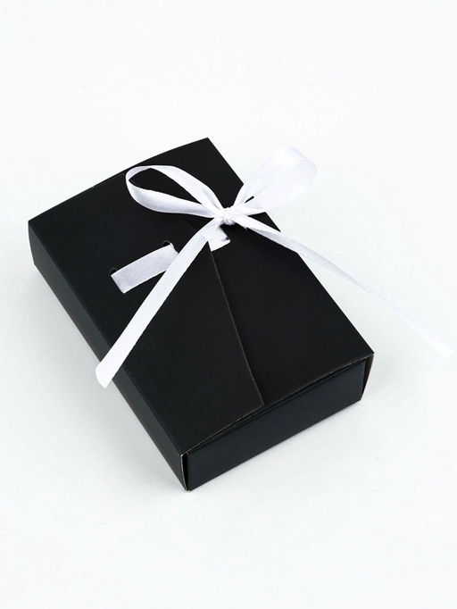 Цена за 5 шт. Коробка под бижутерию «Чёрная», 12×8.5×3 см