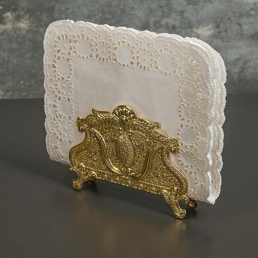 Салфетница «Астерия», 13×2.5×9.5 см, золотистая