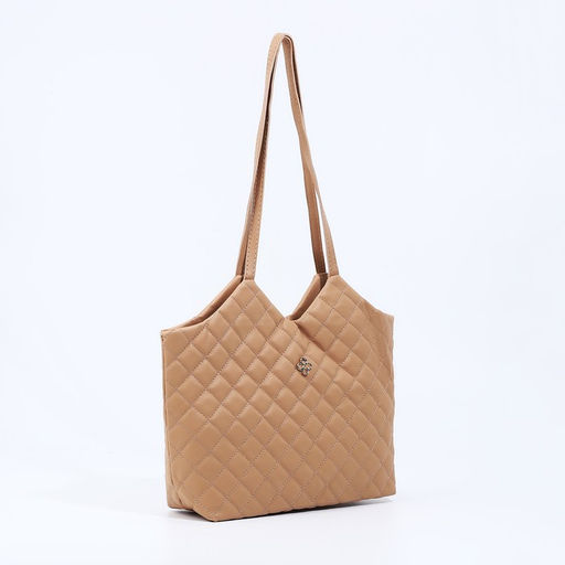 Сумка-шопер женская на магните, размер 30×9×29 см, бежевая