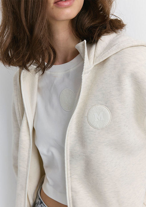 Mavi Patch Logo Fermuarl? Bej Sweatshirt  фото 5