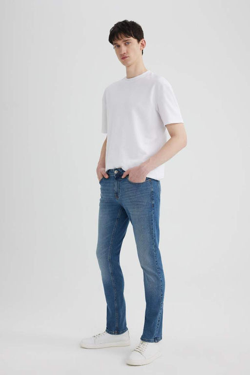 Pedro Slim Fit Джинсовые брюки узкого кроя с нормальной талией и узкими штанинами - Defacto фото 10