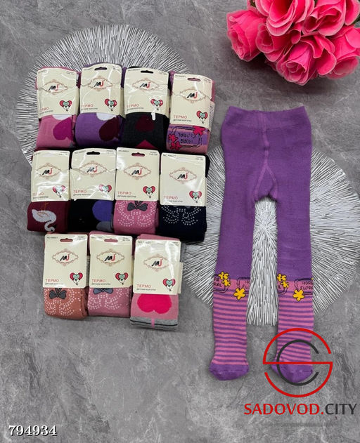 Колготки детские с рисунками 1 шт