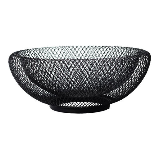 Корзина для фруктов (фруктовница) металлическая Walmer Mesh, 25 см, цвет черный