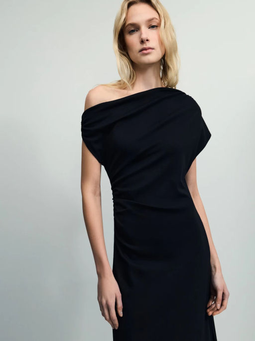 Асимметричное платье миди из вискозы / Zarina  фото 6