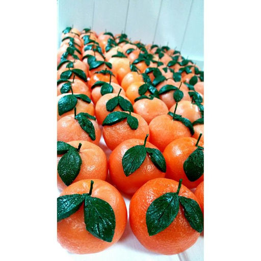 Свеча декоративная «Мандаринка», 5×5×4.5 см