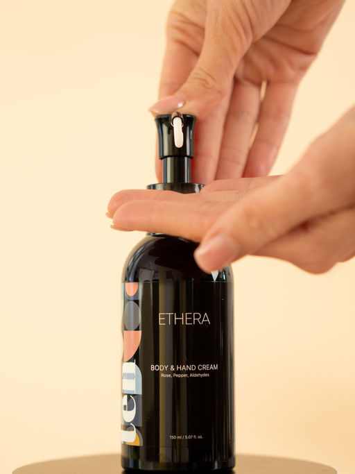 ETHERA Парфюмированный крем для рук и тела / Rose, Pepper, Aldehydes, 150 мл фото 4