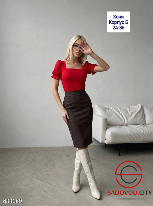 Блузка женская однотонная