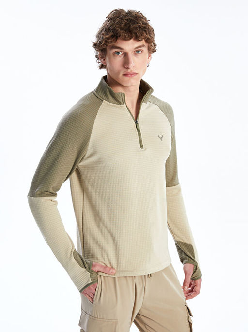 Dik Yaka Erkek Sweatshirt