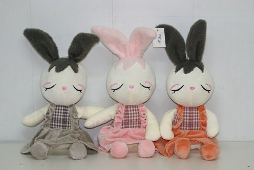 Мягкая игрушка Зайка с меховыми ушами 48 см - Storyland фото 6