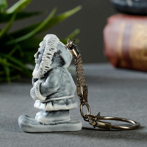 Брелок для ключей на кольце «На лыжах», 4 см