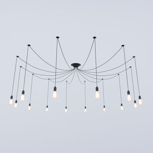 Светильник BayerLux «Паук»,14×40 Вт, E27, чёрный