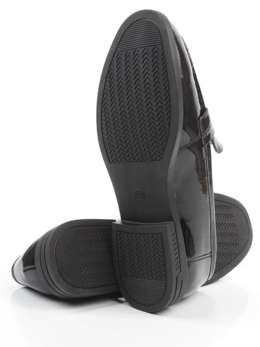 03-DEB17-3 BLACK Лоферы женские (натуральная кожа)