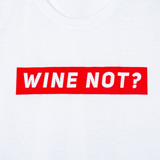 Футболка женская KAFTAN "WINE NOT", белый, р-р 44-46