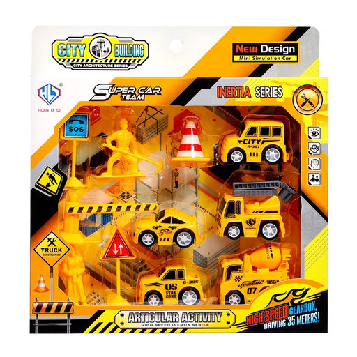 Машинки Стройка, набор 5 шт., с аксессуарами - Simaland фото 8