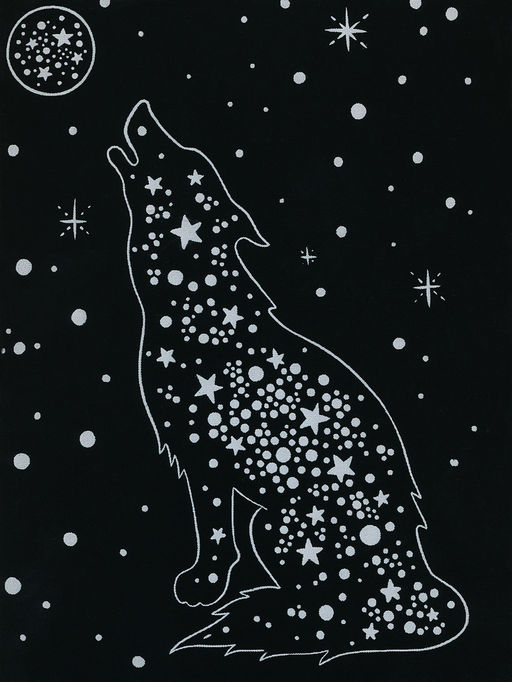 Hobbius GHPS-04 Набор для творчества Гравюра-блокнот 10 x 14 см Космические животные  фото 3