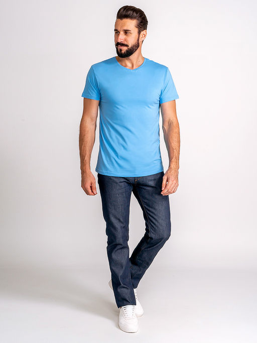 Футболка мужская короткий рукав GREG G146-RD-3025_R (голубой)  фото 4