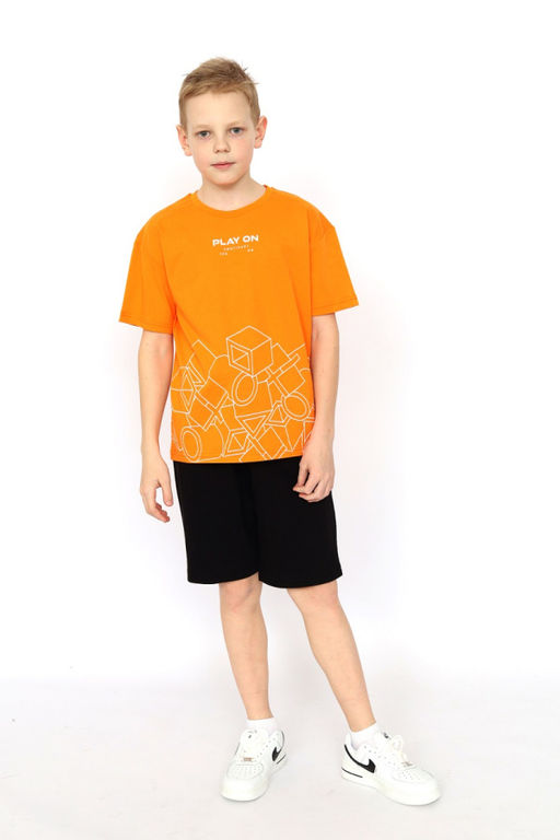 CRB wear/ CSJB 90248-29-404 Комплект для мальчика (футболка, шорты),оранжевый/Ex.Cherubino  фото 8
