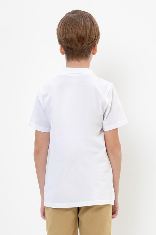 К 302108-1/белый джемпер-поло дет - Crockid фото 5