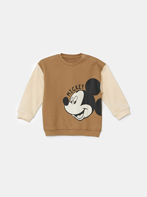 Mickey Mouse Bask?l? Erkek Bebek E?ofman Tak?m