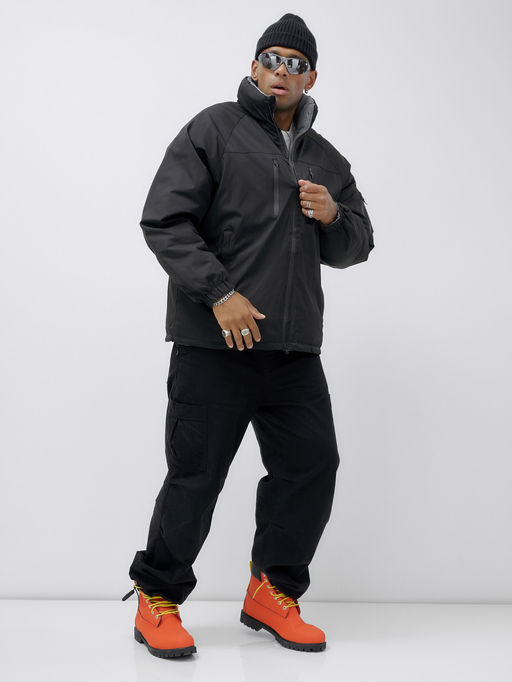 Куртка двухсторонняя мужская молодежная зимняя черного цвета 25308Ch - Mtforce фото 12