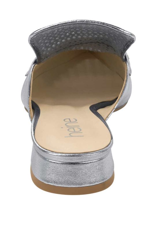 Шлепки, серебристые - Heine фото 6