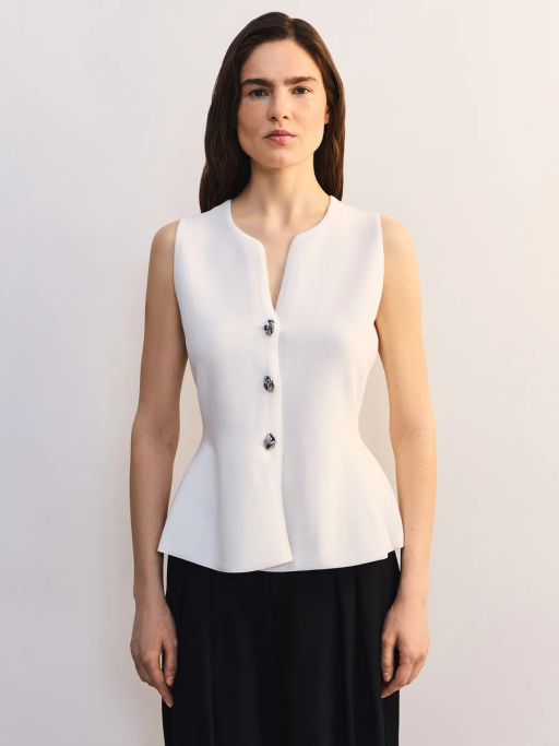 Приталенный жилет с баской ZR2605023308-2 / Zarina