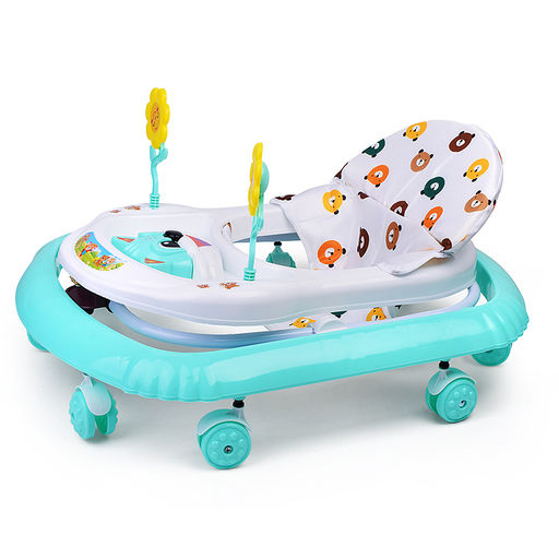 Ходунки "Цветочки" (цвет белый/мятный)