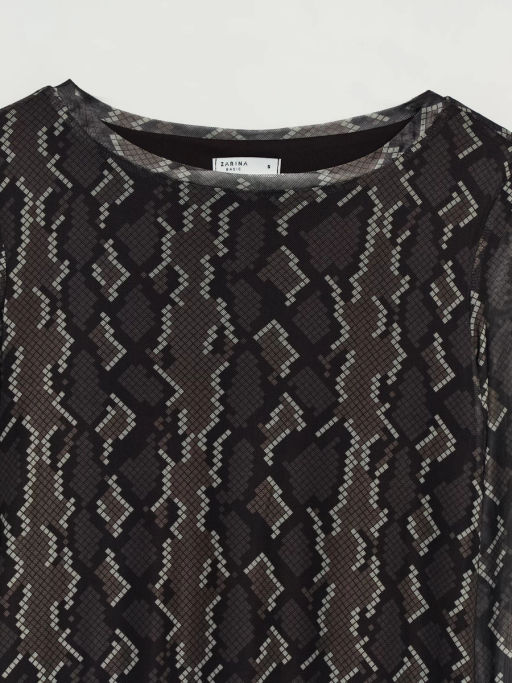 Платье миди с принтом / Zarina