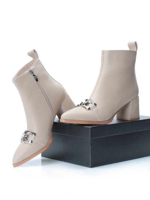 01-PCT167-3 BEIGE Ботинки демисезонные женские - No name фото 15