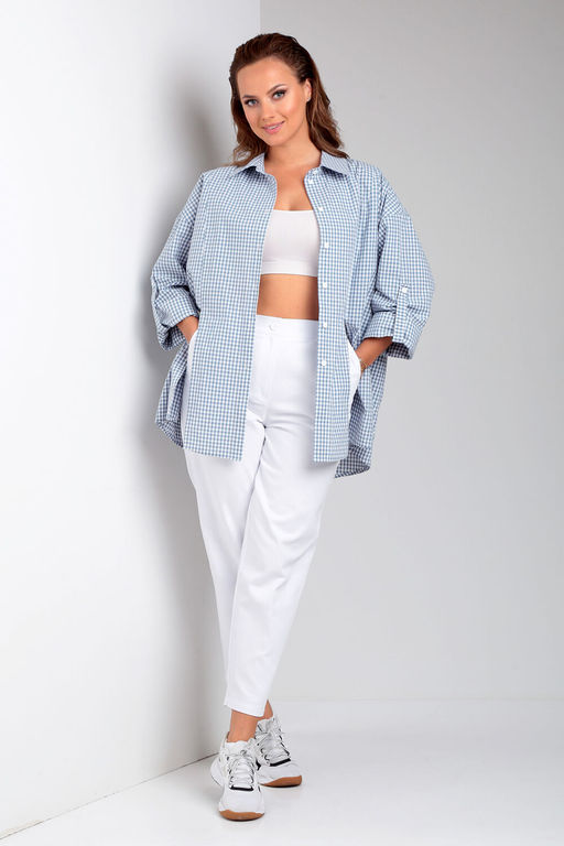 Костюм Liona Style 898 голубая клетка