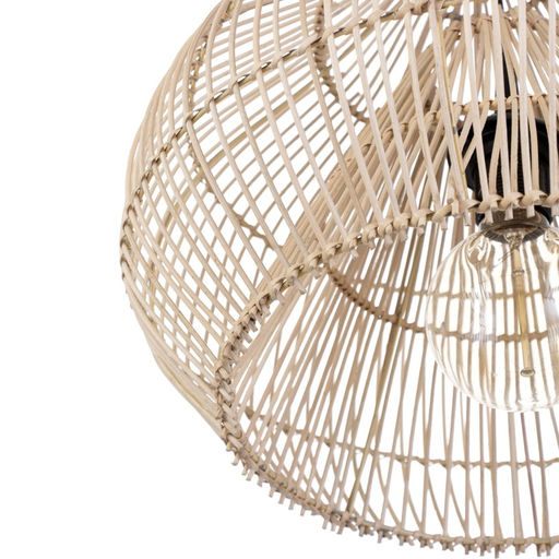 Светильник потолочный из ротанга «Руди», 1×120 Вт, Е27, 60×60×30 см