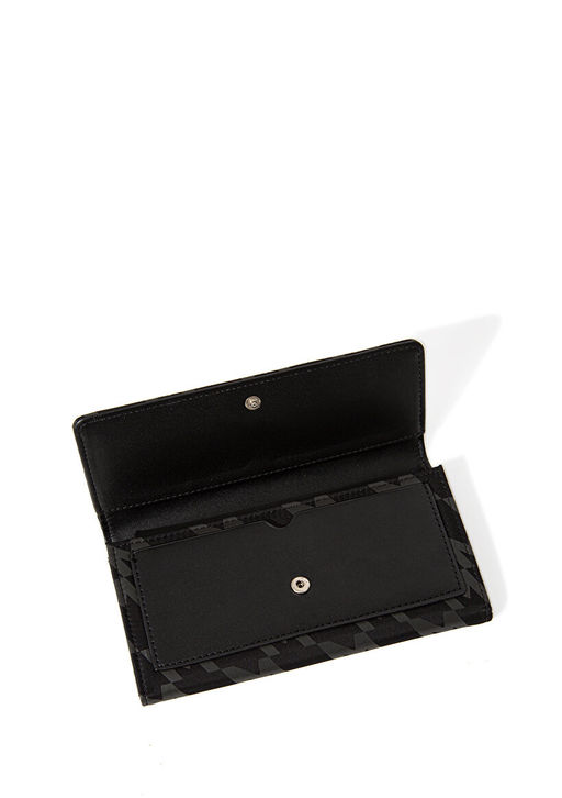 M Logo Bask?l? Siyah Cuzdan - Mavi фото 3