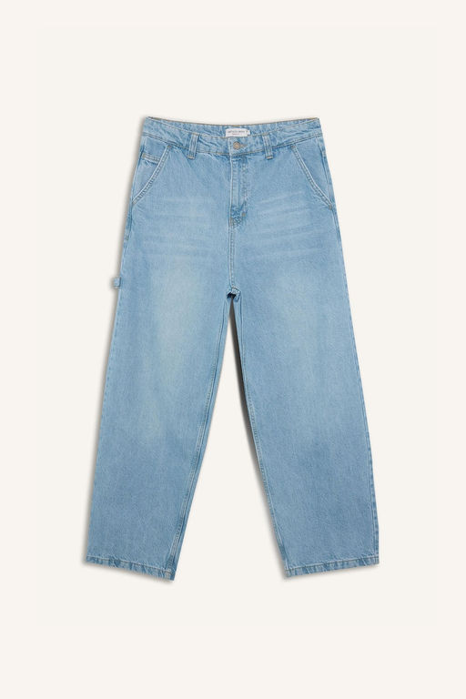 %100 Pamuk Y_ksek bel Jean Pantolon - Defacto фото 9