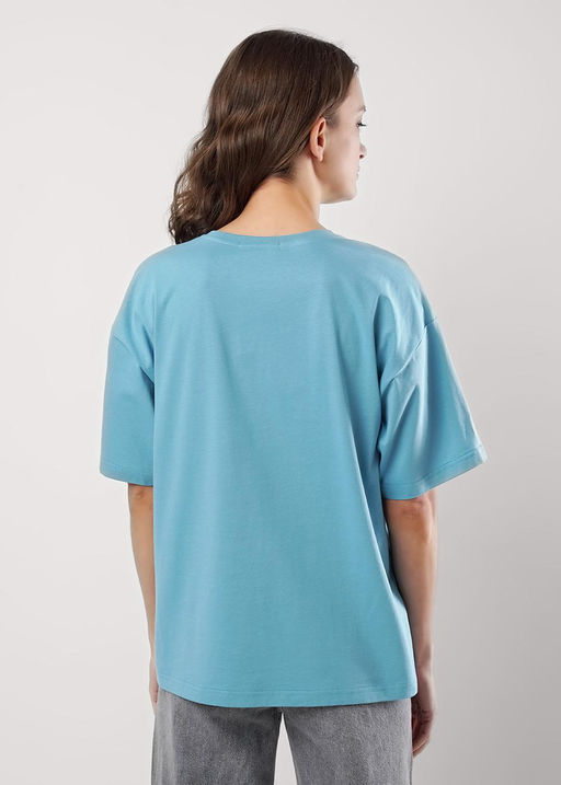 CLE Футболка жен. 256711кд_п голубой - Clever wear фото 4
