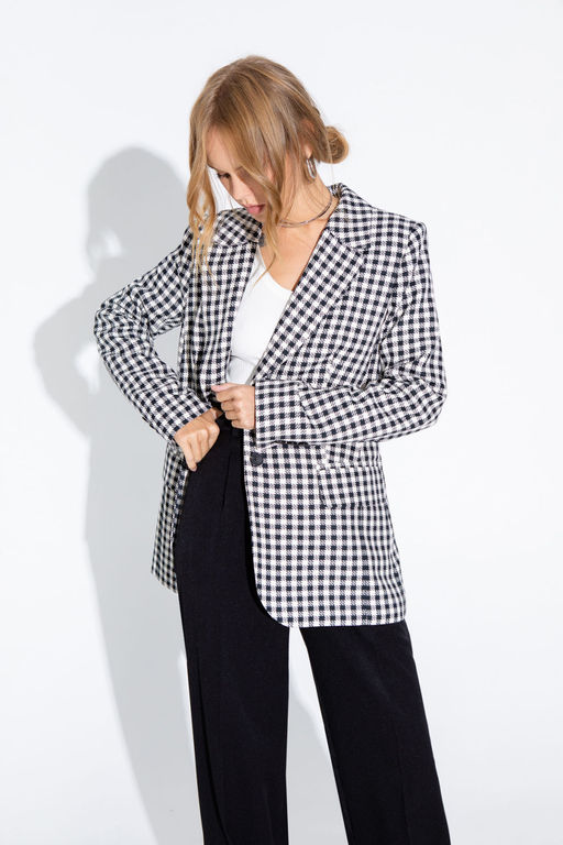 Жакет Pirs 4585 черно-белый  фото 3