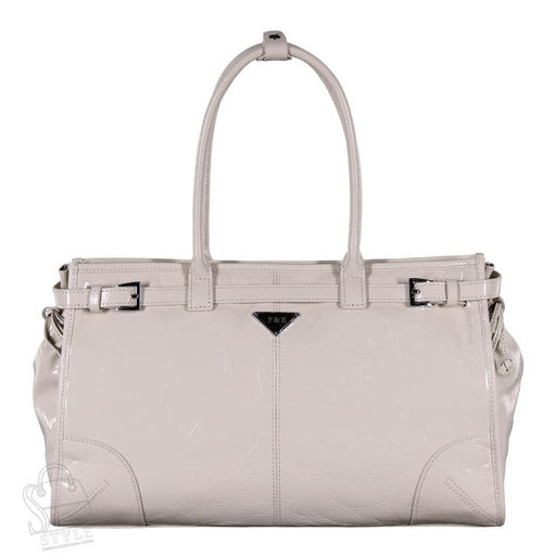 Сумка женская кожаная 1165TH apricot white Polina&Eiterou   в Новосибирске