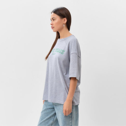 Футболка женская MIST Peace, размер 48-50, серая