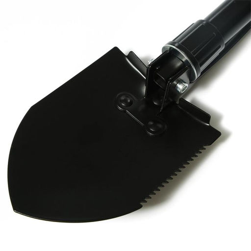 Лопата туристическая, L=47 см, складная, пилка, металлический черенок, с ручкой, в чехле, Greengo