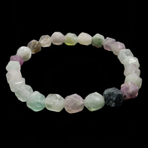 Браслет из камня 8мм с огранкой Флюорит дарует Радость и удачу Свыше