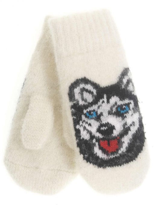 Варежки детские круговые Хаски 0511-1 - Рассказовские варежки фото 2