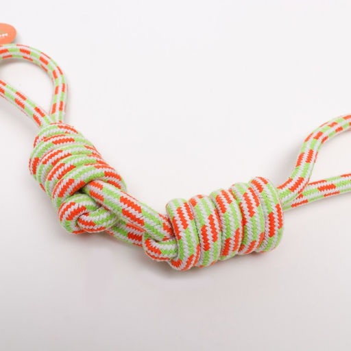 Игрушка тренировочная канатная Бесконечность, 48 см, до 130 г, микс цветов - Пижон фото 2