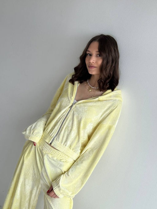 317 Женский комплект на молнии, лимонный - Knitka wear фото 6