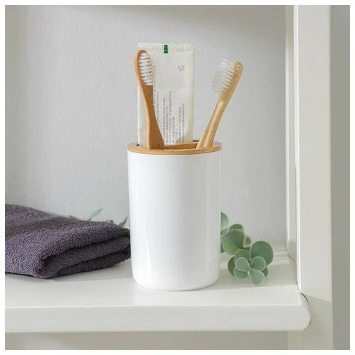 Подставка для зубных щеток Бамбук (белый) М8055 ,, - Альтернатива фото 5