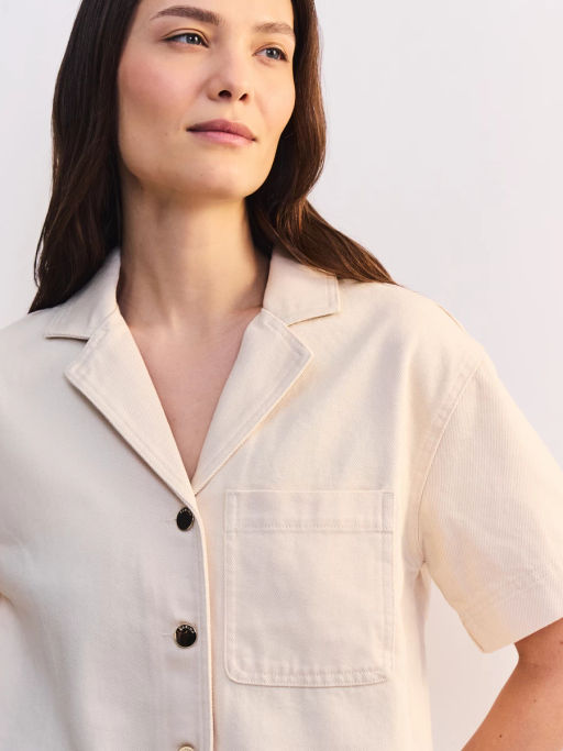 Джинсовая рубашка с коротким рукавом ZR2605092361-2 / Zarina