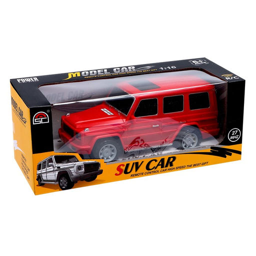 Машинка на пульте управления «Внедорожник», радиоуправление, на батарейках, цвет красный