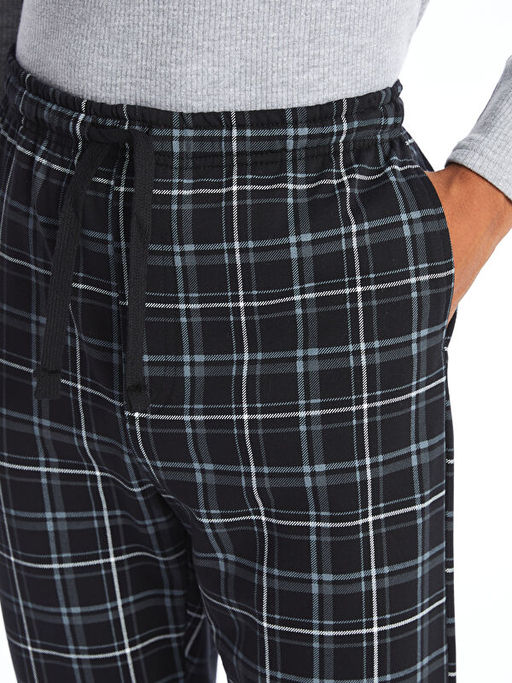 Standart Kal?p Ekose Erkek Pijama Alt