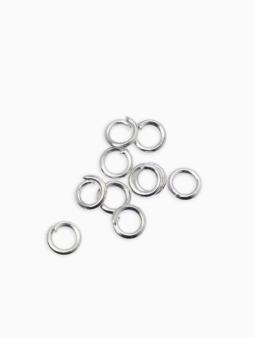 Цена за 2 шт. Набор для создания украшений "База" тросик, кримпы, шапочка, протектор, кольца, 61 пред, цв серебро